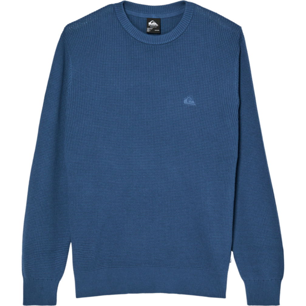 2026 Quiksilver Mens Waffle Sweater EQYSW03342 - Dark Denim